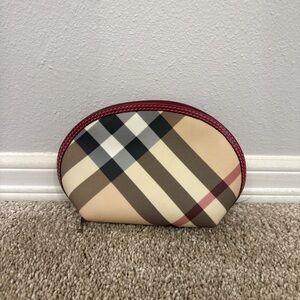 Burberry plaid makeup bag